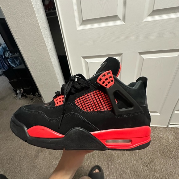 Jordan Black and Red Men's Sneakers - Picture 3 of 4